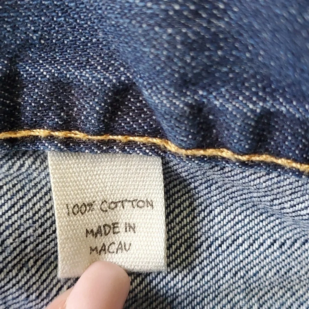 J.CREW MENS BLUE‎ JEANS, size 33 X 30. StrIaight Fit throught hip & thigh. Good